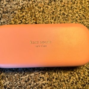 Kate Spade eyeglasses and eyeglass case pink & green